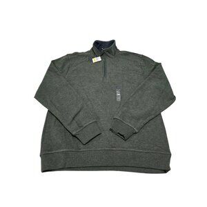 Arrow Mens Sage Green Quarter Zip Sweater Mock Neck Long Sleeve Size‎ M NWT